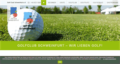 Desktop Screenshot of golfclub-schweinfurt.de