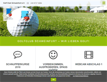 Tablet Screenshot of golfclub-schweinfurt.de